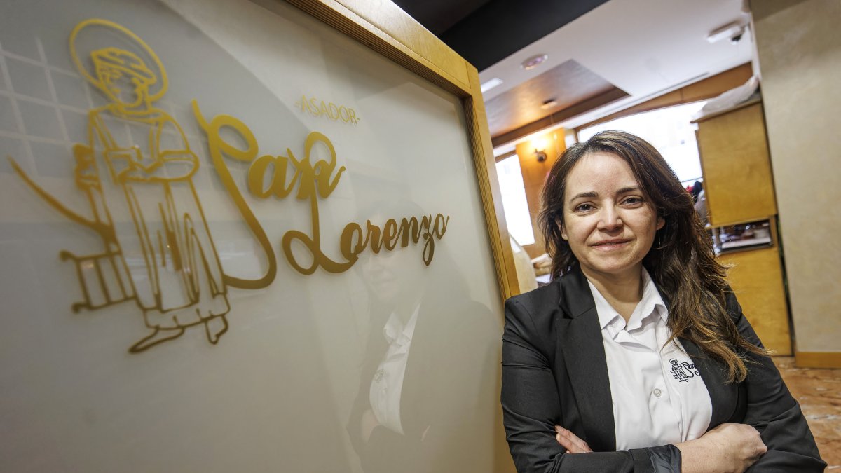 Verónica Lorenzo, gerente del Asador San Lorenzo.