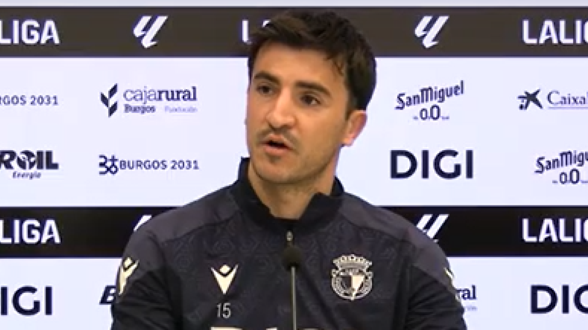 Aitor Buñuel, durante la rueda de prensa.