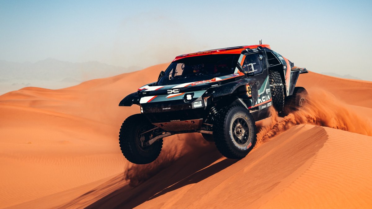 Imagen del vehículo de Cristina Gutiérrez durante el Dakar.