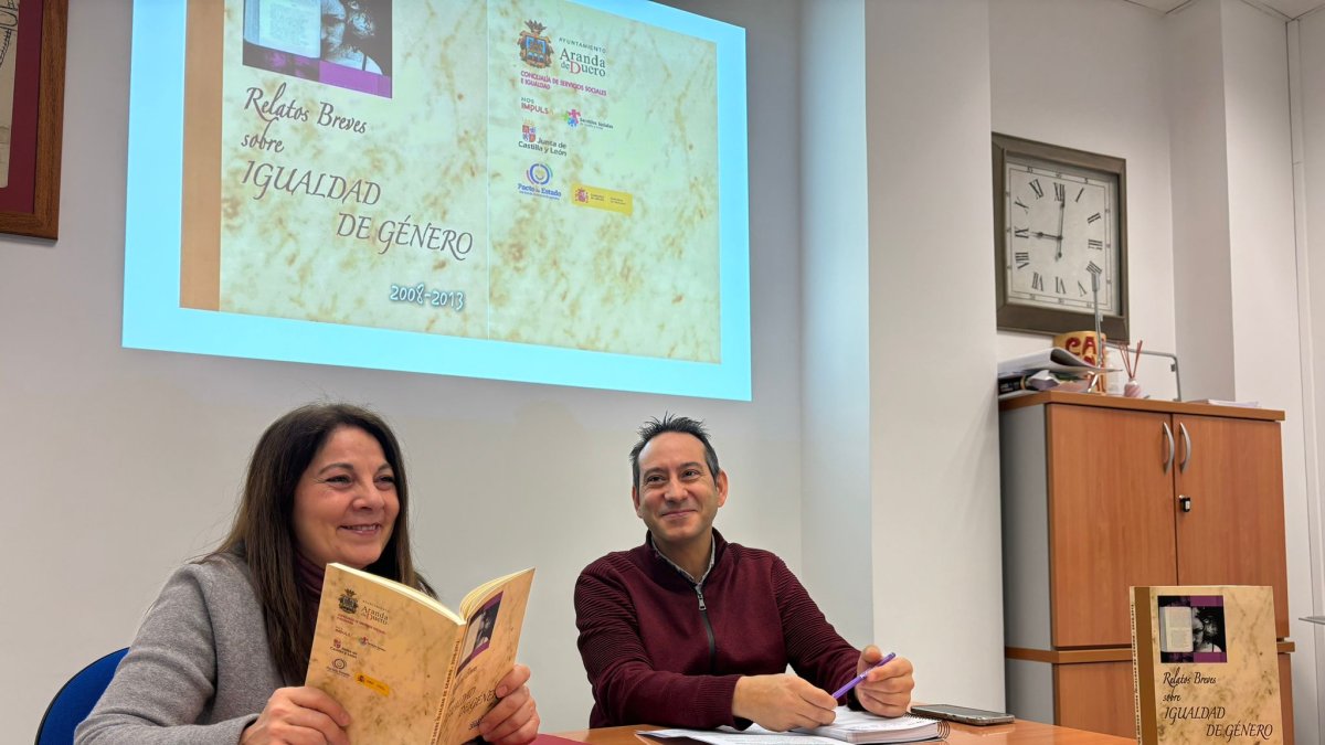 Andrés Gonzalo y la técnico Ana Pajares