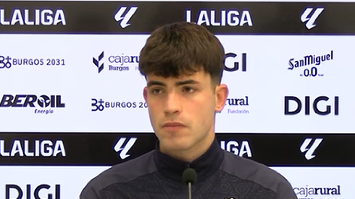Saúl del Cerro, durante la rueda de prensa.