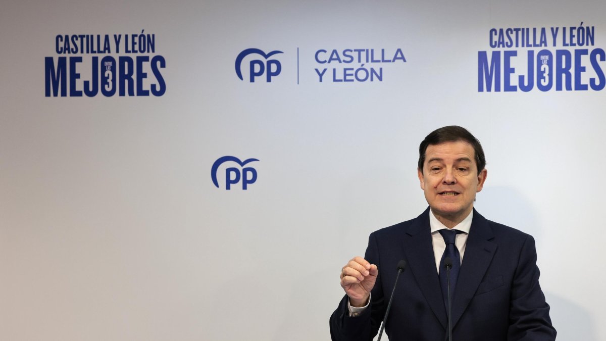 El presidente del PP de Castilla y León, Alfonso Fernández Mañueco.