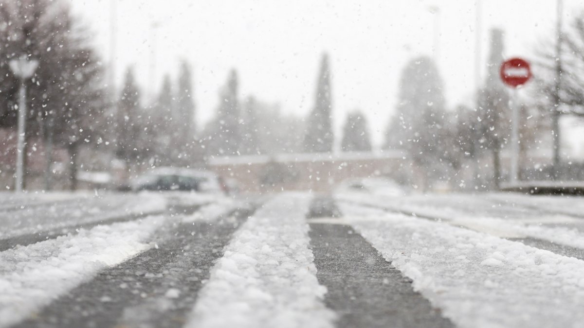 Nevada en Salamanca.