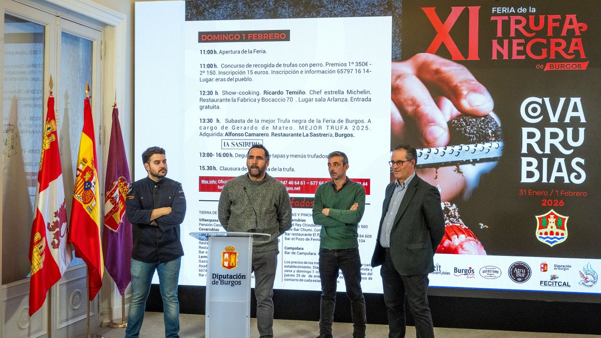 Presentación de la XI Feria de la Trufa Negra en Covarrubias.