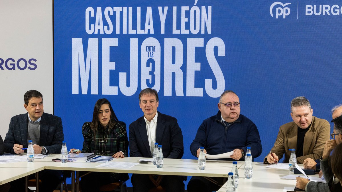 Comité de campaña del PP de Burgos.