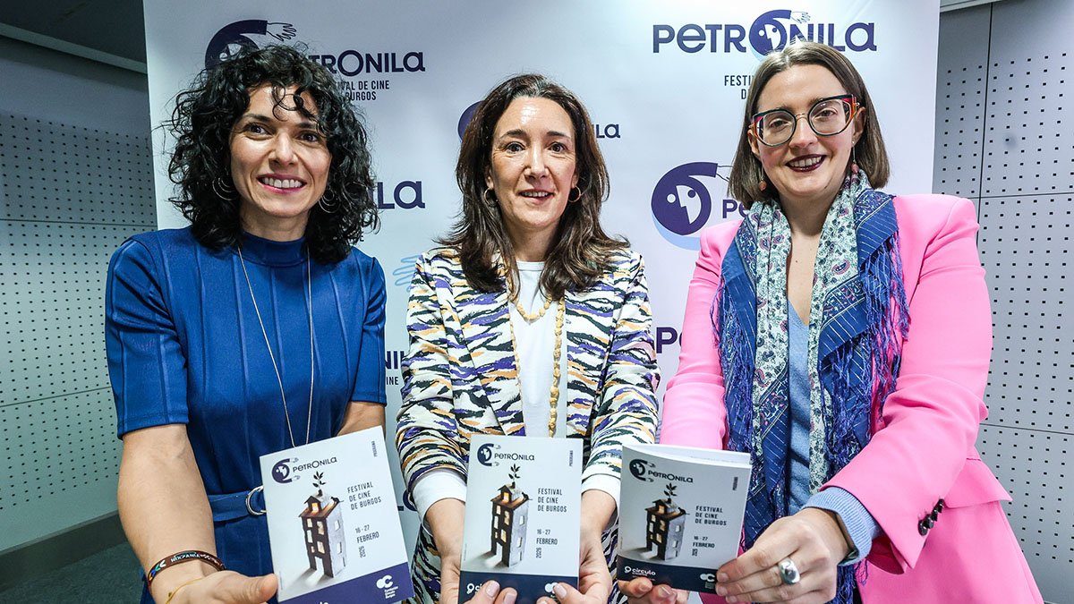 Leticia Caballero, Laura Sebastián y Silvia Arribas, en la presentación del festival.