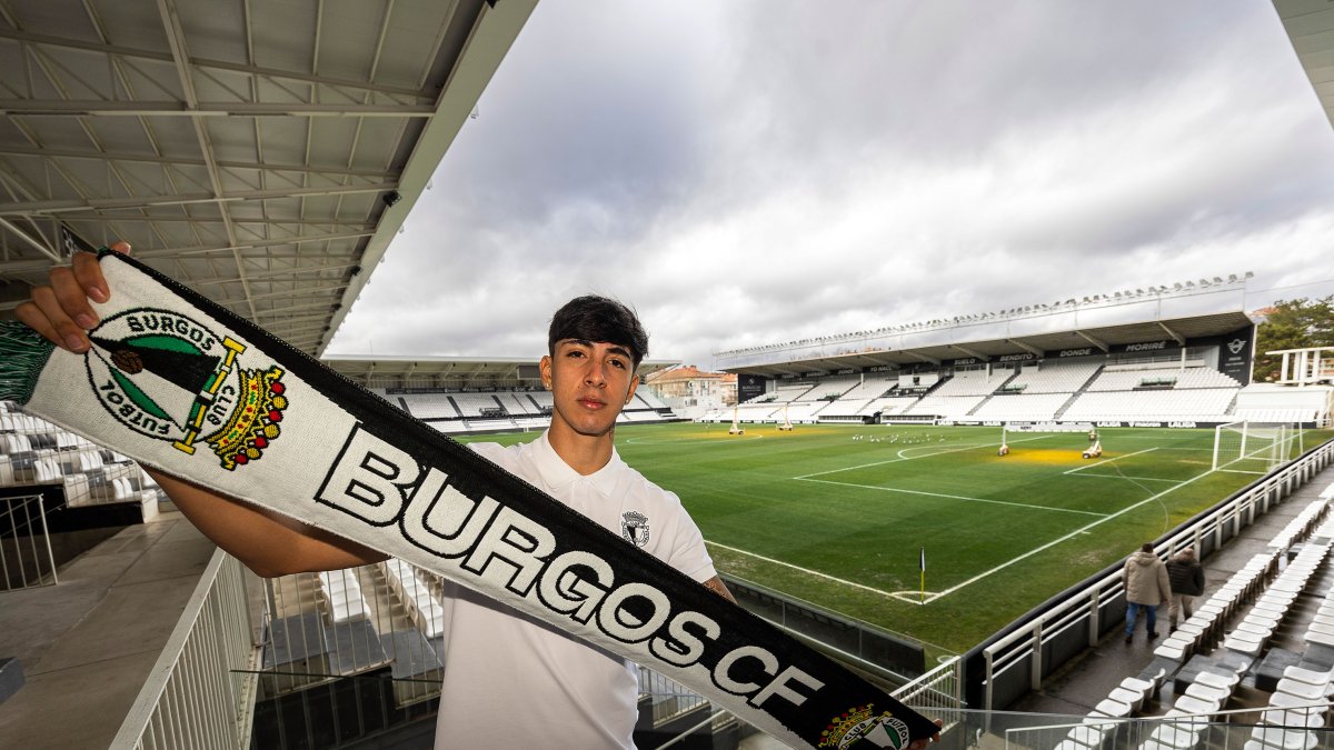Hugo Cuenca se presenta como nuevo jugador del Burgos CF: “Estoy preparado”.