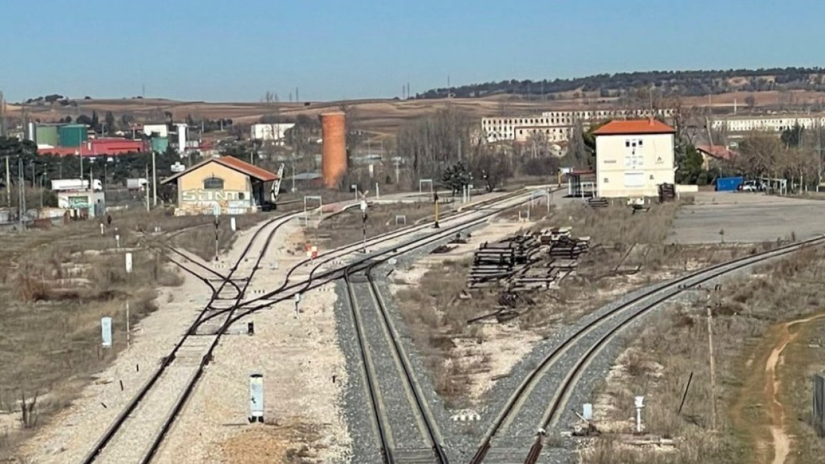 Imagen de la línea Aranda-Burgos.