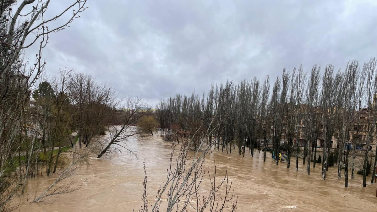 Imagen de hoy del río Duero