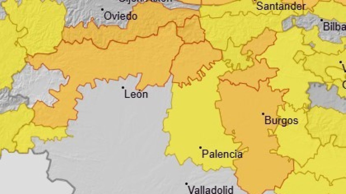 Avisos meteorológicos para el 14 de febrero de 2026 en Castilla y León.