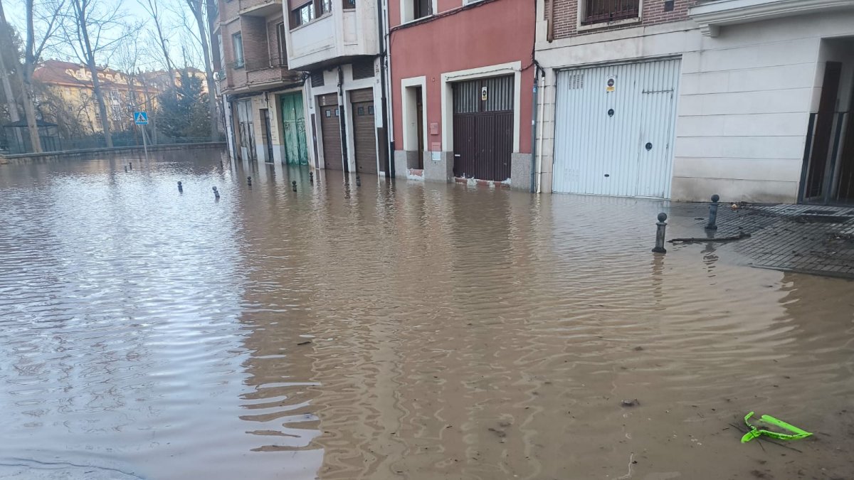 Desbordamiento del río Duero en Aranda de Duero