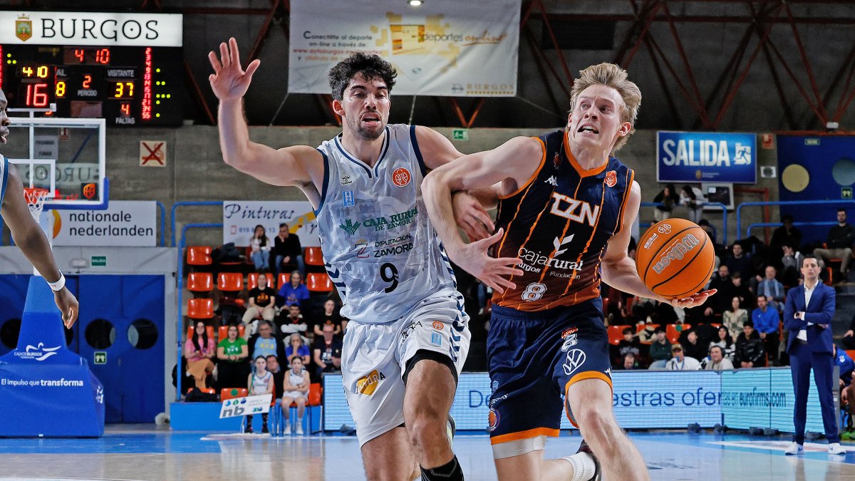 Felix Terins, durante el partido contra Zamora.
