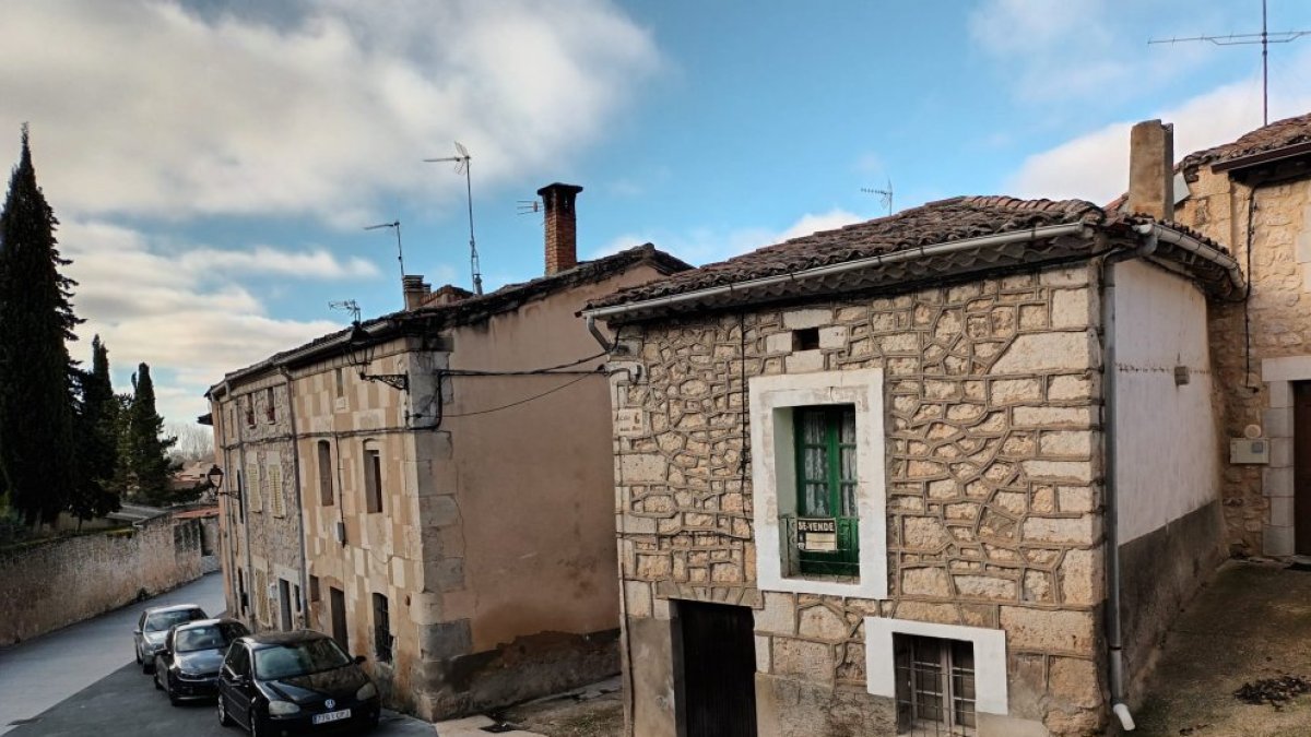 Viviendas en una localidad de Burgos.
