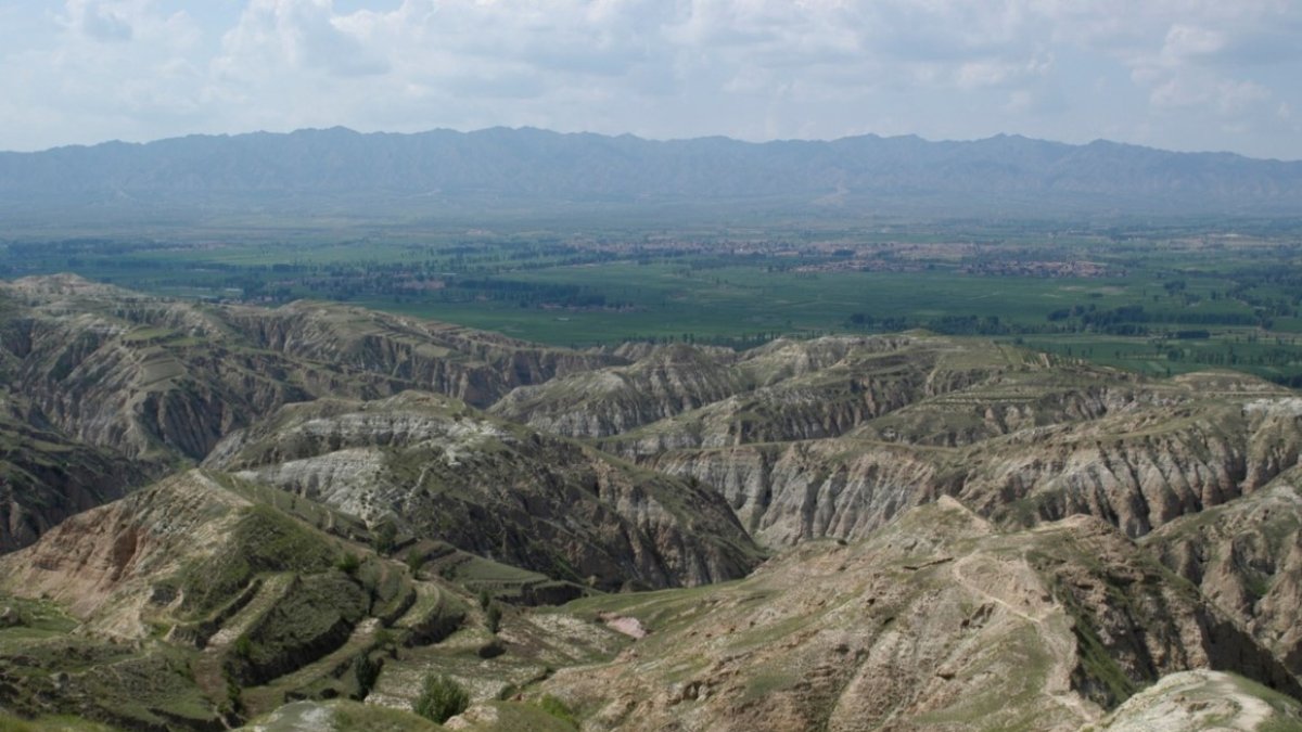 Paisaje de la Cuenca de Nihewan (China).