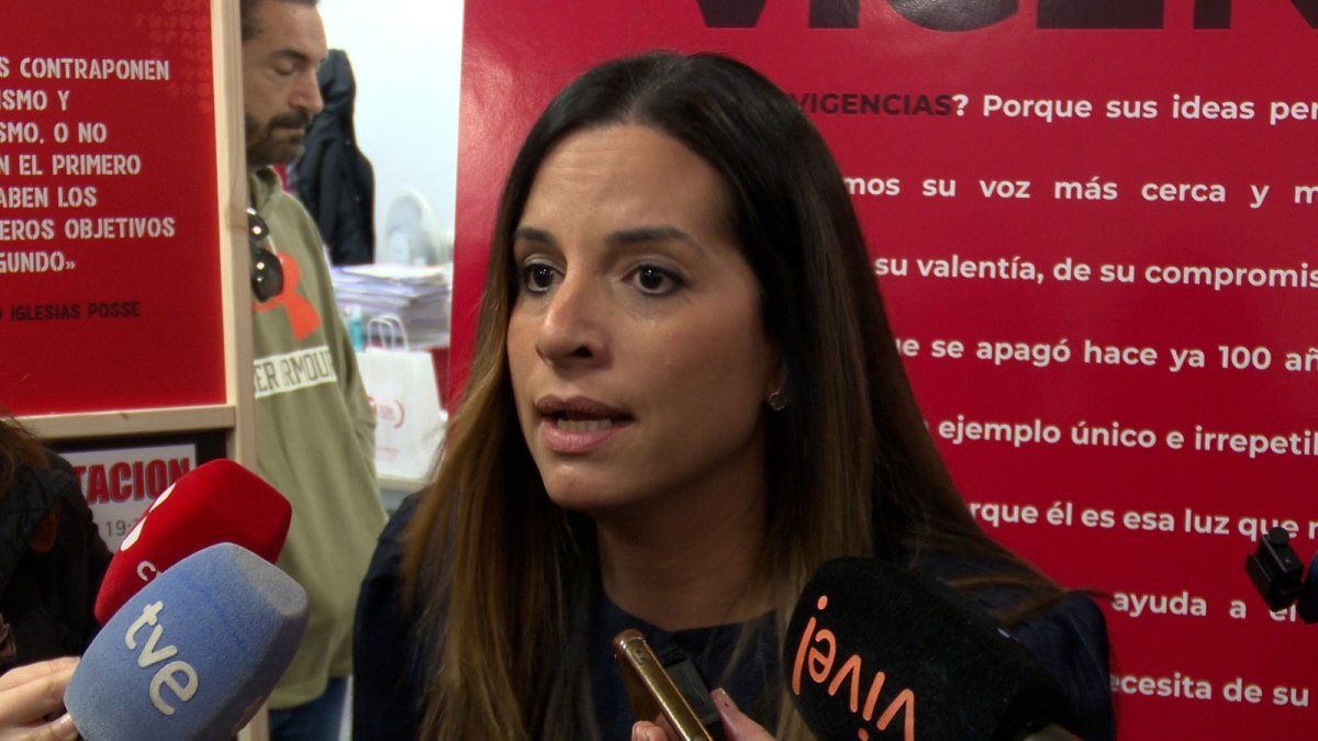 La vicesecretaria general del PSOE de Castilla y León y cabeza de lista por León, Nuria Rubio.