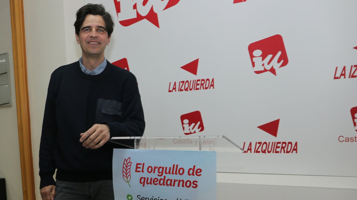 Juan Gascón, candidato de la coalición IU-Movimiento Sumar-Equo en las elecciones a las Cortes de Castilla y León 2026.