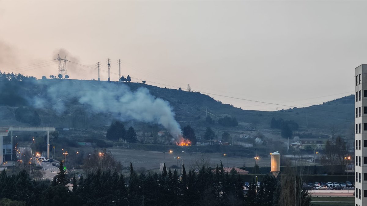 Imagen del lugar del incendio.