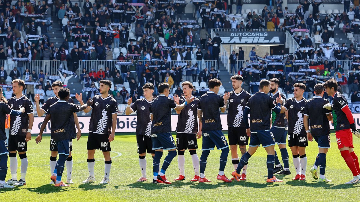 Imagen del partido ente el Burgos CF y el Córdoba.