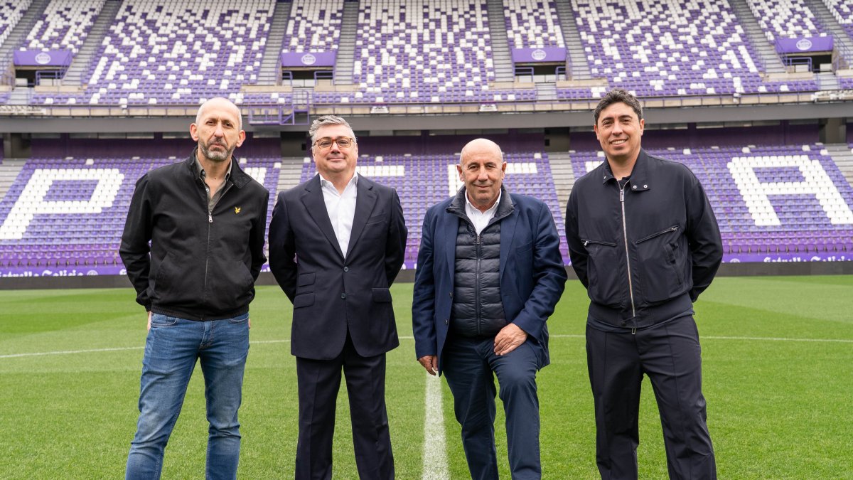 Jesús Sanz, José Antonio Santiso, Carlos Martín y Diego Hernández, impulsores de la campaña.