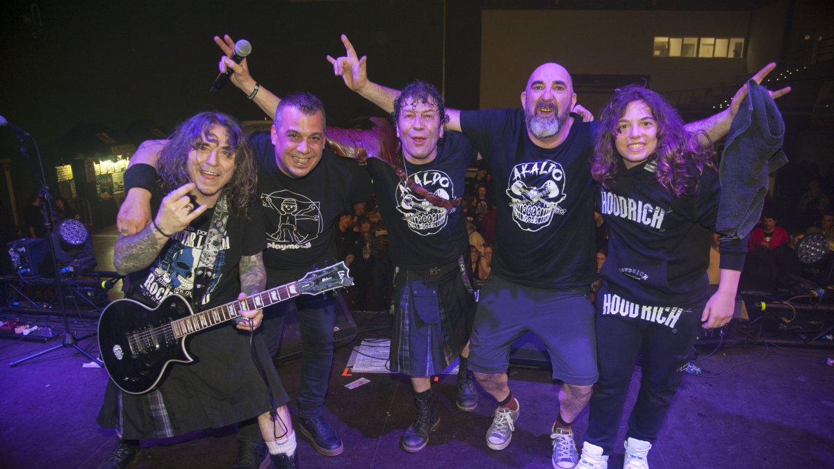 El grupo burgalés Akaldo, durante su actuación en el Reineta Fest 2025.