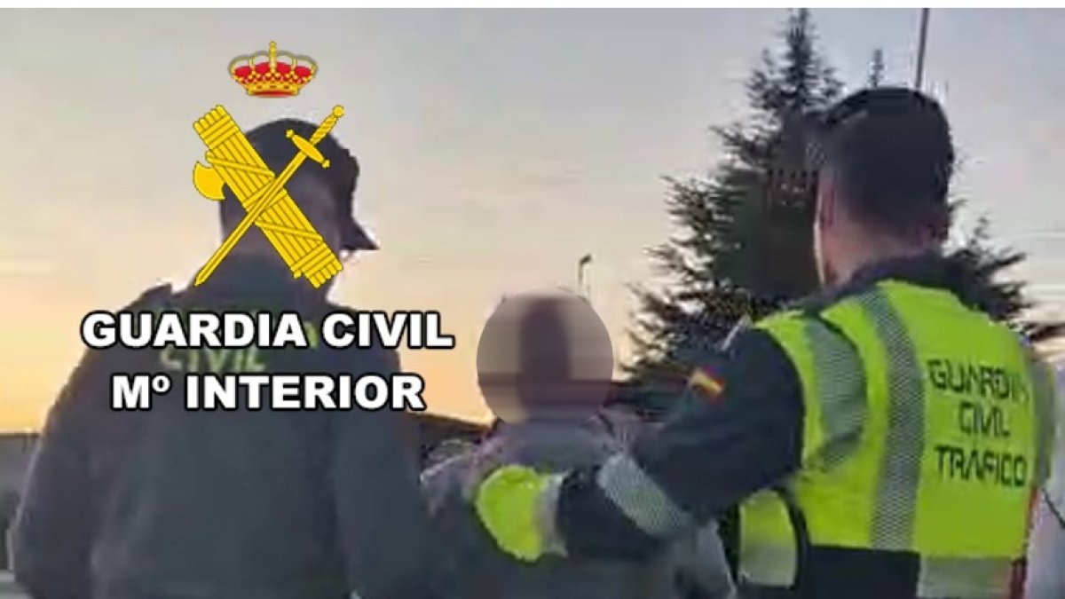 Imagen de la detención del conductor.
