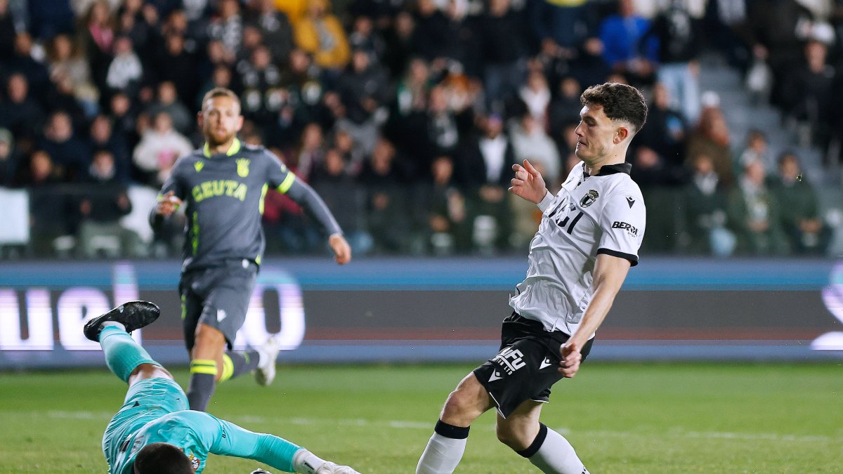 David Gonzáles, durante el partido contra el Ceuta.
