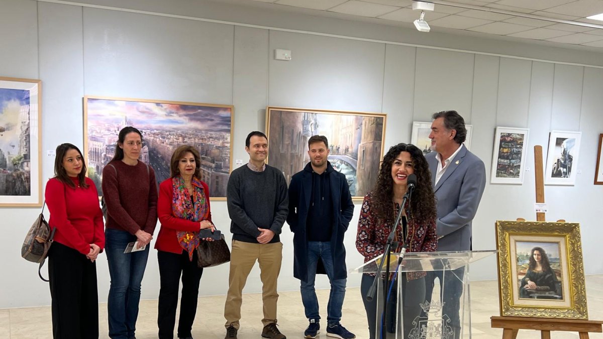 Imagen de la inauguración de la exposición.