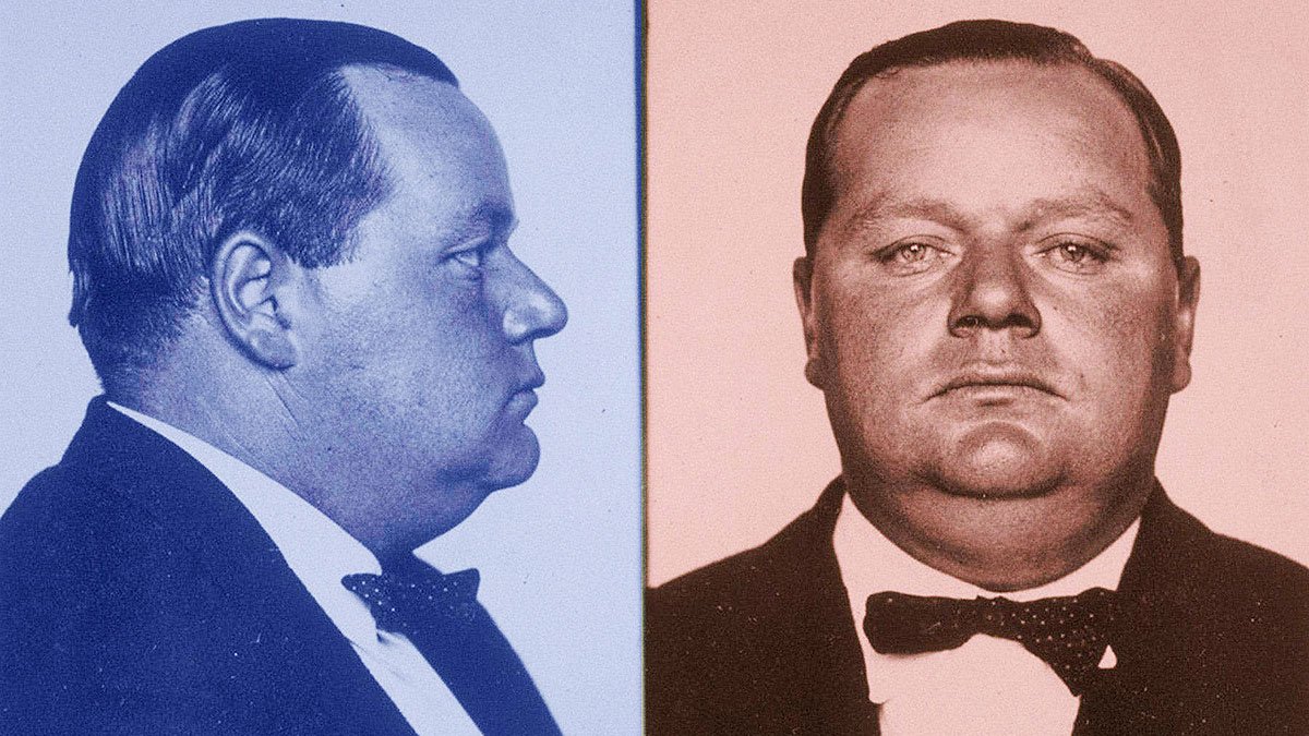 Fotos de la ficha policial del actor ‘Fatty’ Arbuckle.