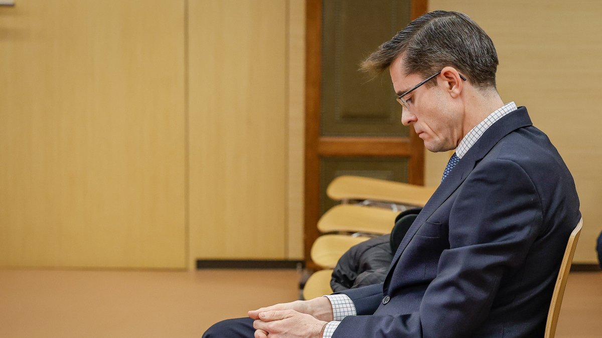 El exconcejal Julio Rodríguez-Vigil, durante el juicio por un presunto delito de prevaricación.