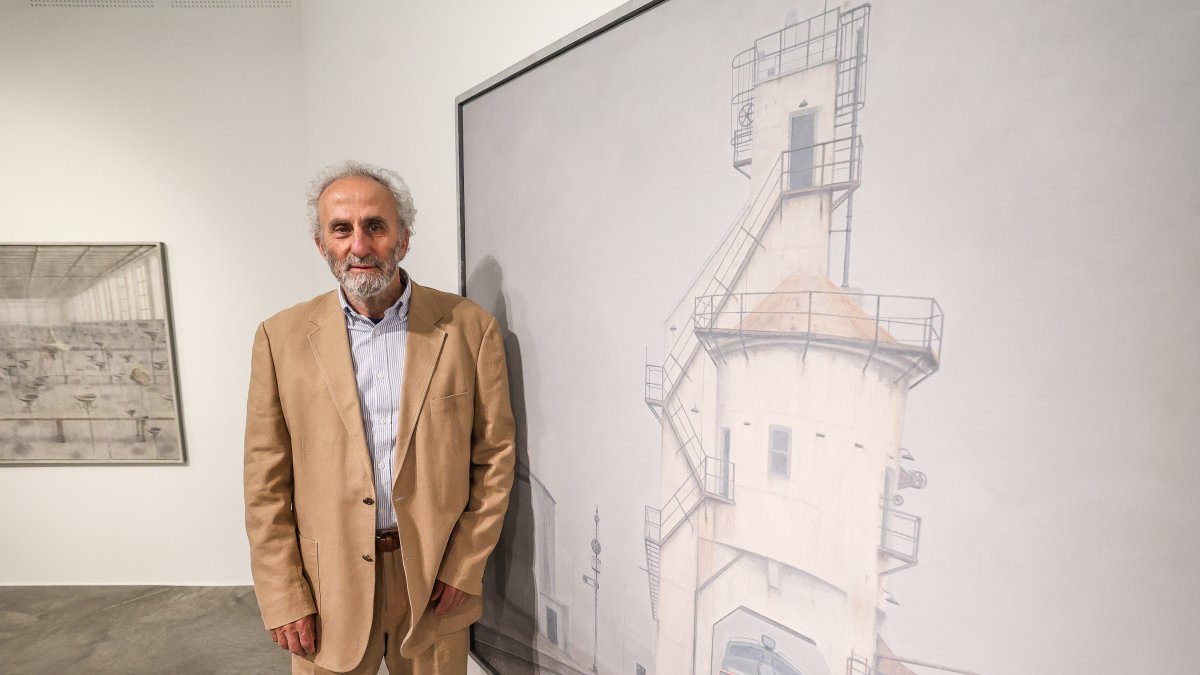 Ricardo Sánchez, en la sala Pedro Torrecilla de la Fundación Círculo Burgos.