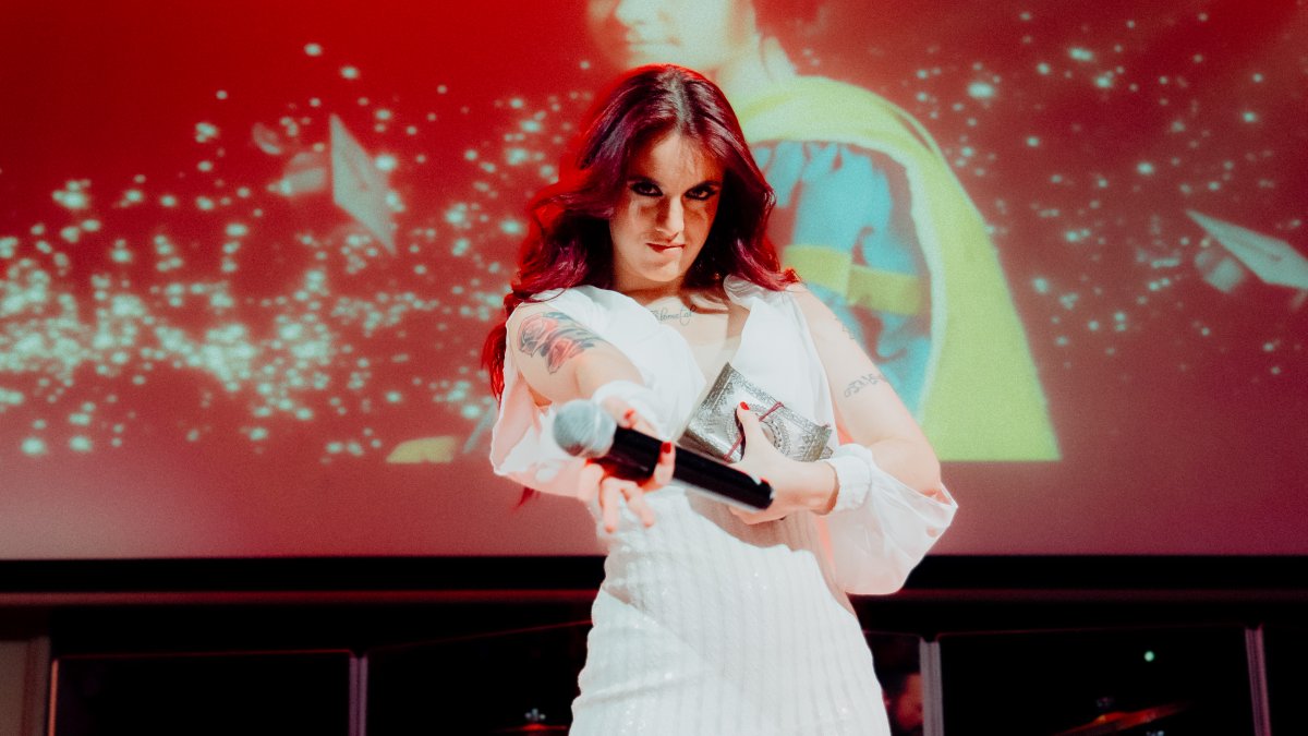 Eloísa de Castro, en Madrid, durante el estreno de 'Viaje al Gineceo'.