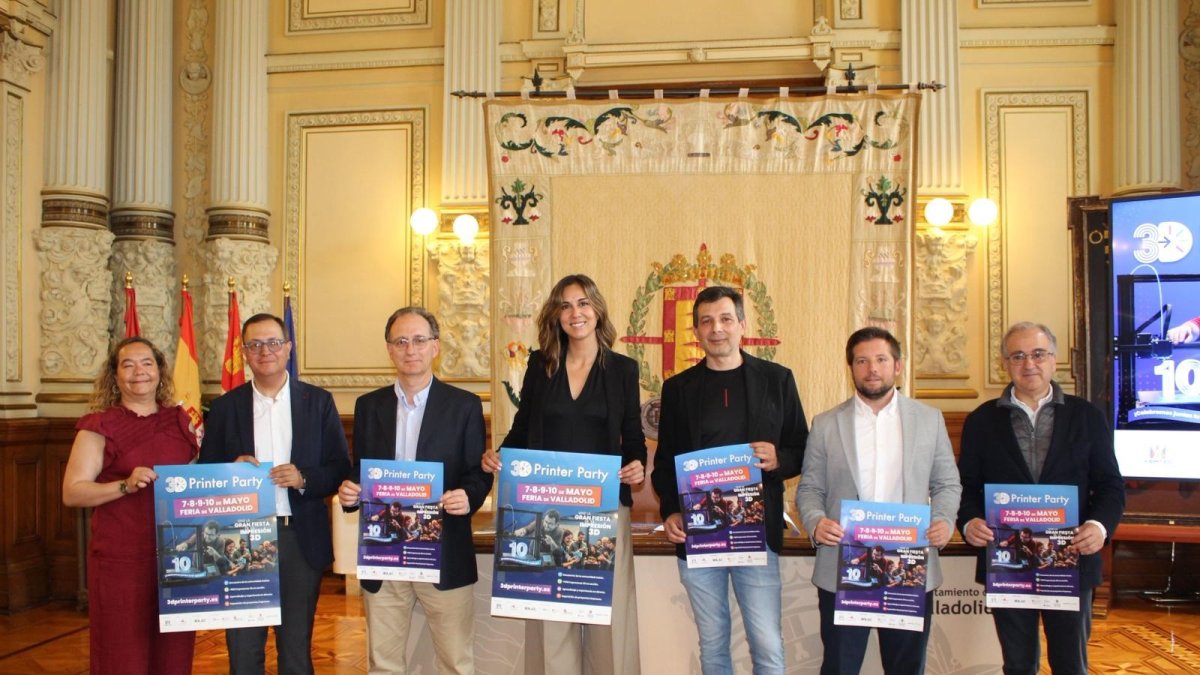 Presentación de la celebración en Valladolid del décimo aniversario de la '3D Printer Party'.