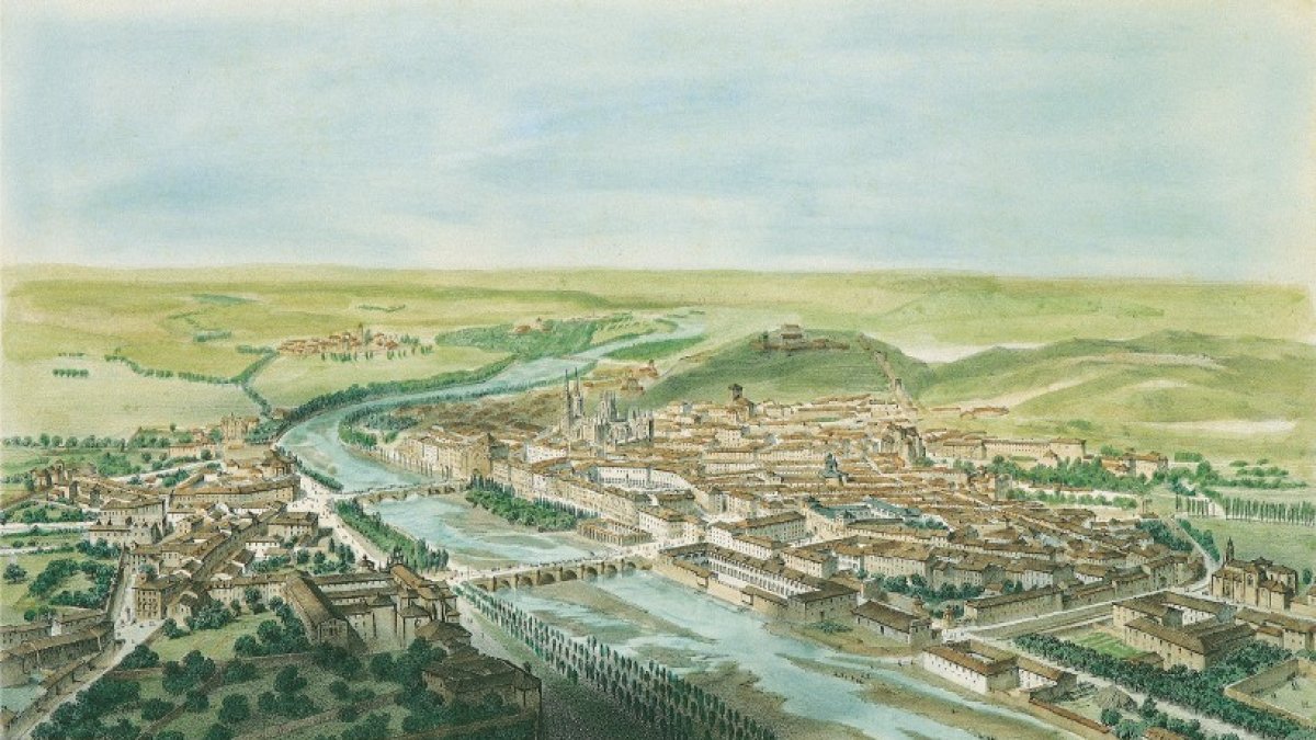 El Burgos 1851, imagen de una litografía Andrés Gersons.
