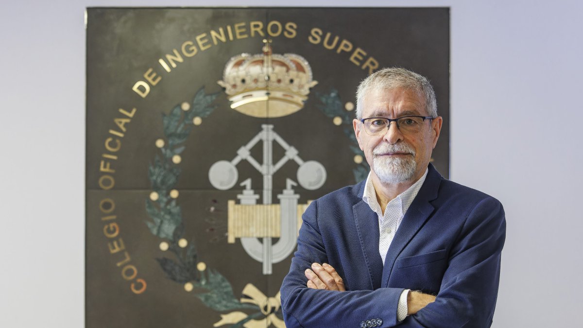 Sergio Simón, decano presidente del Colegio Oficial de Ingenieros Industriales de Burgos y Palencia.