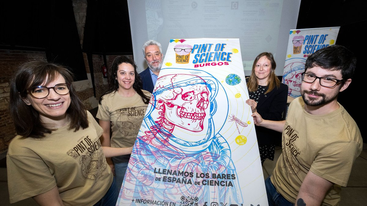 Presentación de la quinta edición de 'Pint of Science' en Burgos.