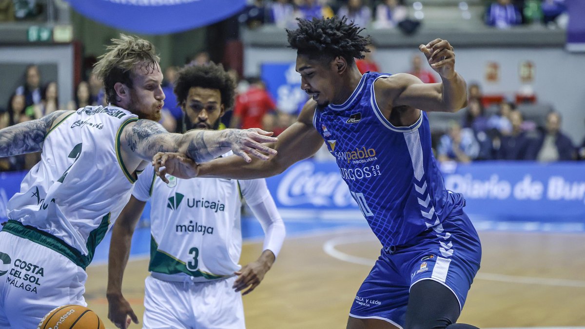 Jermaine Samuels Jr., durante el partido contra Unicaja.