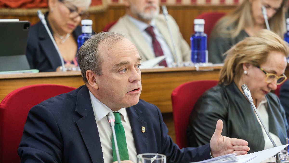 Fernando Martínez-Acitores, en el último pleno municipal del pasado mayo.