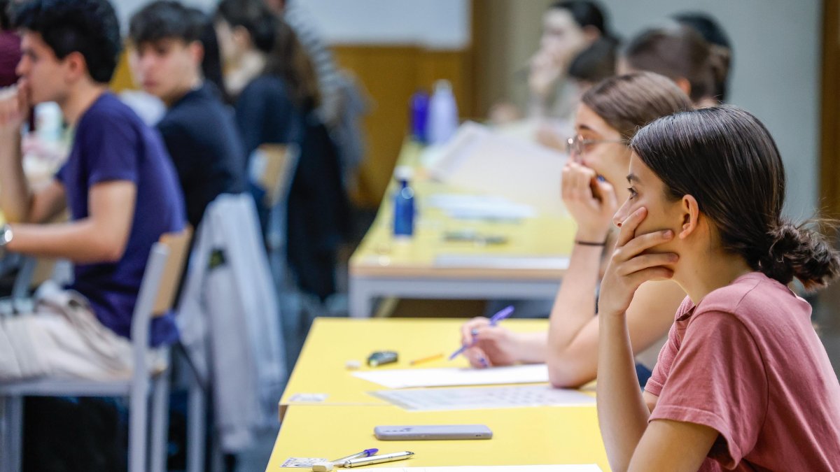 Imagen de alumnos durante la Prueba de Acceso a la Universidad (PAU) que se celebró entre el 2 y el 4 de junio.