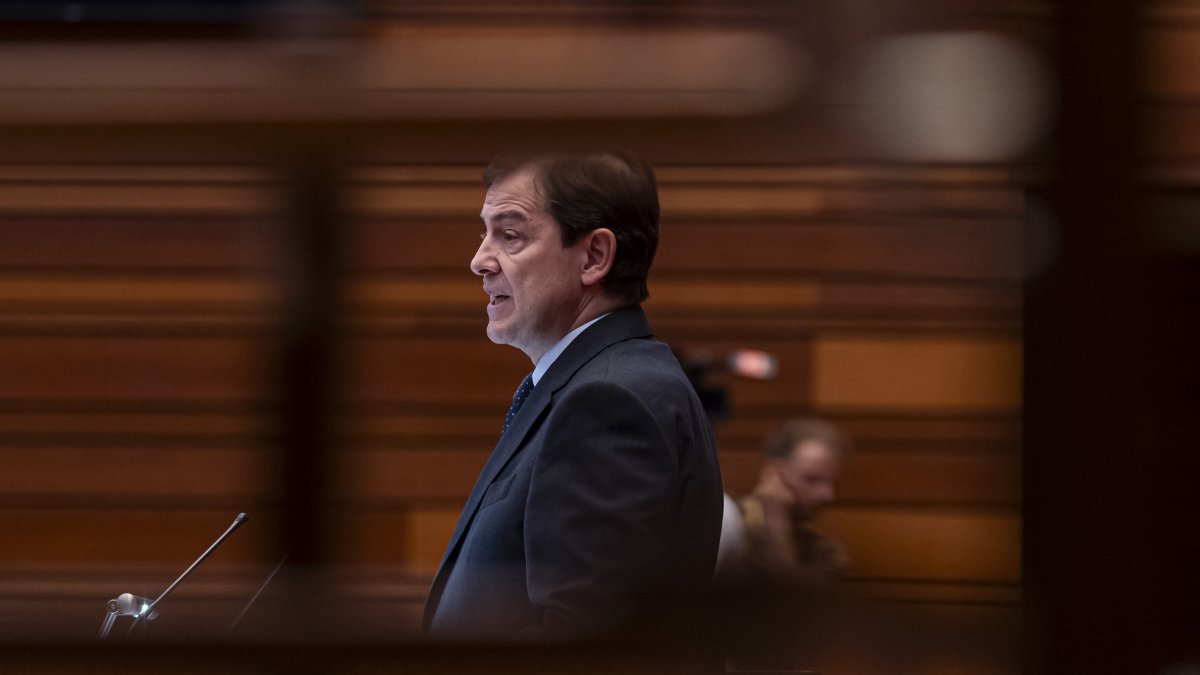 El presidente de la Junta de Castilla y León, Alfonso Fernández Mañueco,.