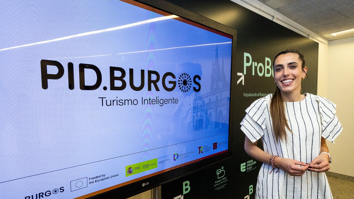 Andrea Ballesteros, durante la presentación de la nueva herramienta digital.