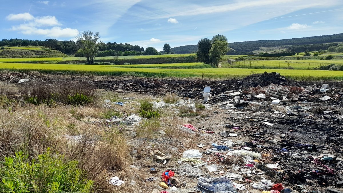 Escombreras localizadas dentro del término municipal de Burgos.