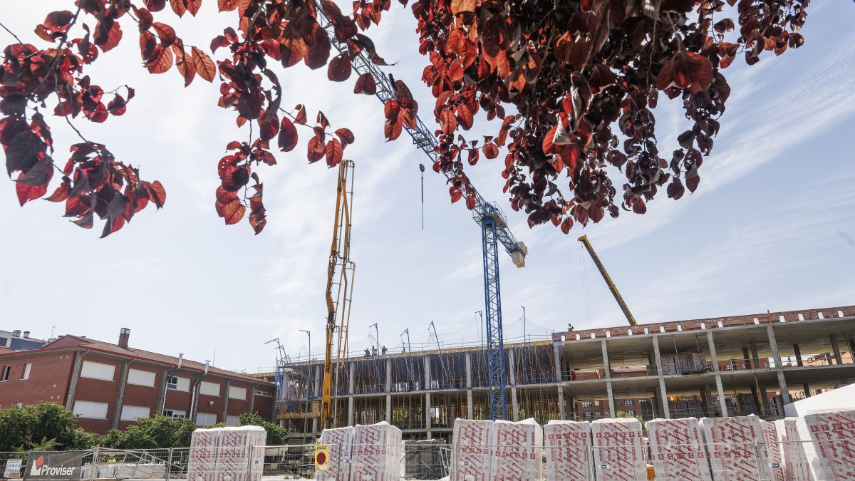 La estructura de las nuevas instalaciones, preparada para su conexión con el edificio principal.