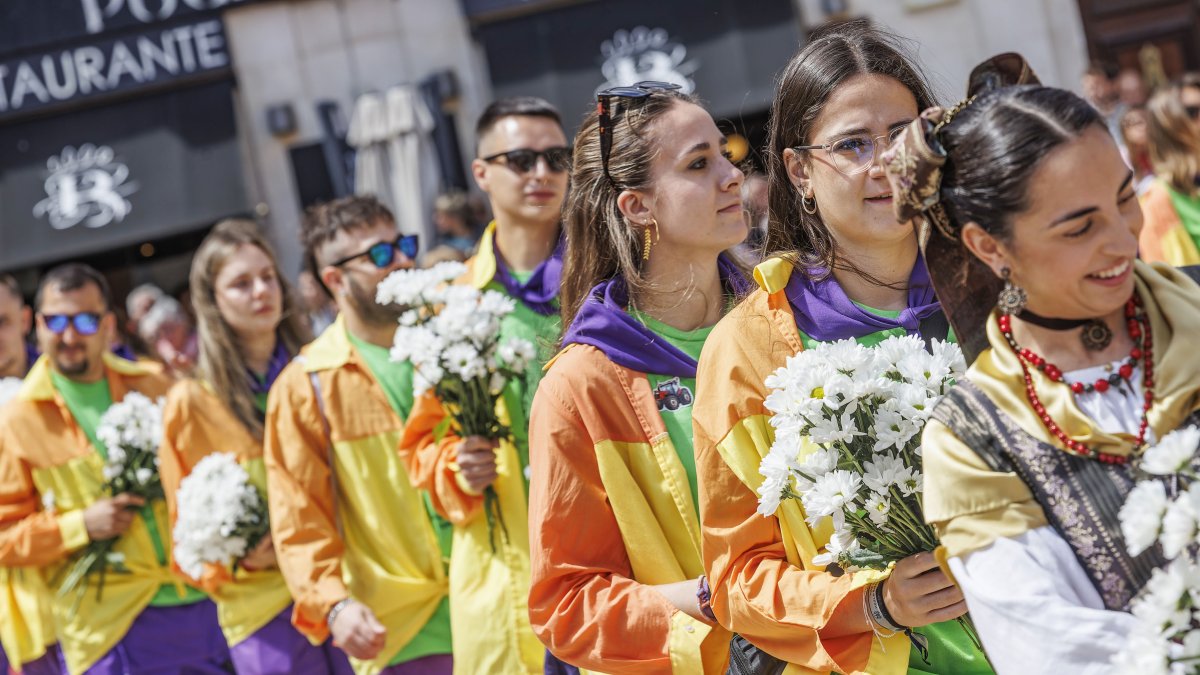 Instante de la Ofrenda de flores de las fiestas de San Pedro y San Pablo 2026.