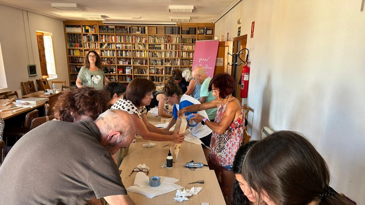 Imagen del primer taller desarrollado en Fuentespina