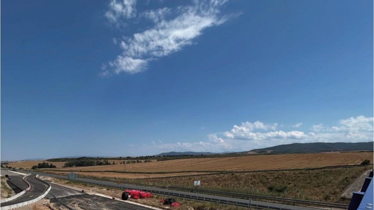Estado de las obras en el tramo Villamayor del Río-Santo Domingo de la Calzada.