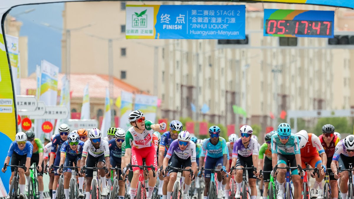 Kudus, Rodrigo y Fagúndez pelearon la llegada al sprint en Menyuan.