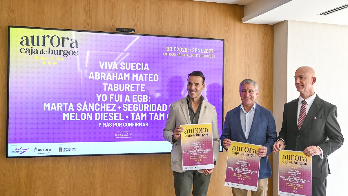 Presentación del festival Aurora Caja de Burgos Music Fest