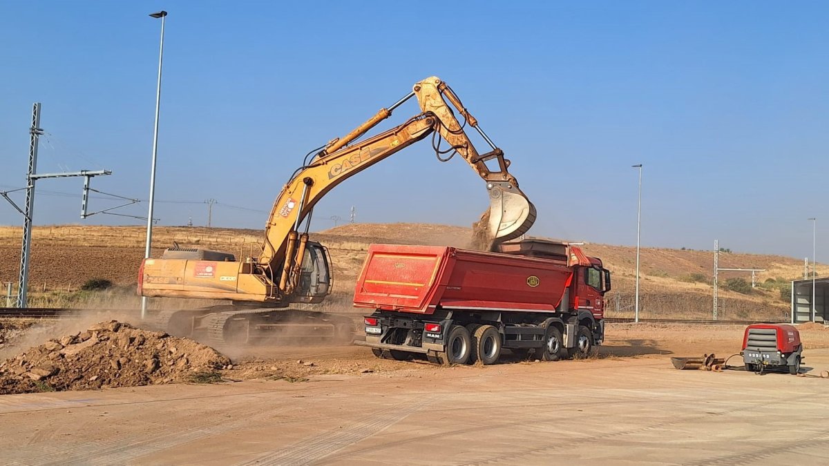Comienzo de las obras en la Terminal Intermodal Ferroviaria de Salamanca, Puerto Seco.