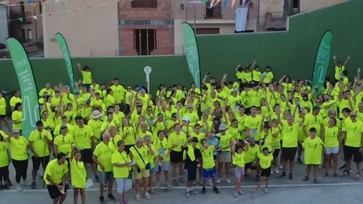 Imagen de los participantes en la marcha