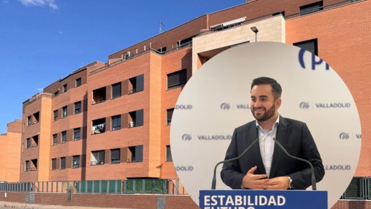 Alonso junto al edificio de Arroyyo donde hay varias viviendas ocupadas ilegalmente.